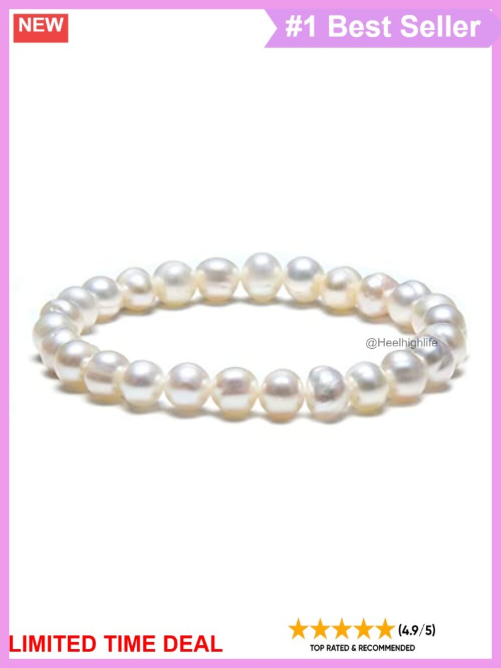 Freshwater Pearl Stretch Bracelet Stackable Women's Jewelry Gift